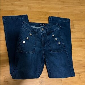 GAP Womens Dark Blue  baby Bootcut Jeans